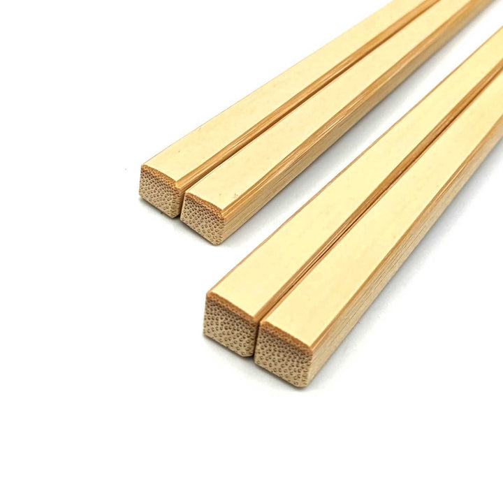 Kyoto Saga Square Chopsticks White Bamboo(Engravable)
