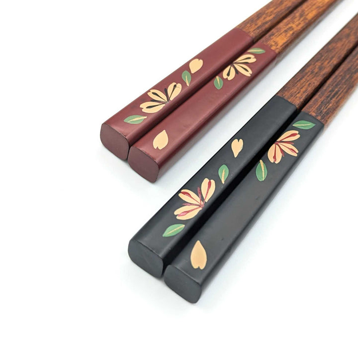 Aizu Lacquerware Chopsticks - Cherry Blossom Design (Engravable)