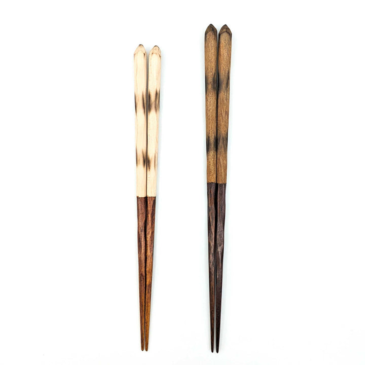 Comfortable Chopsticks with Burnt Handle Design