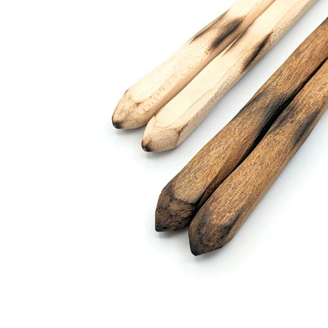 Comfortable Chopsticks with Burnt Handle Design