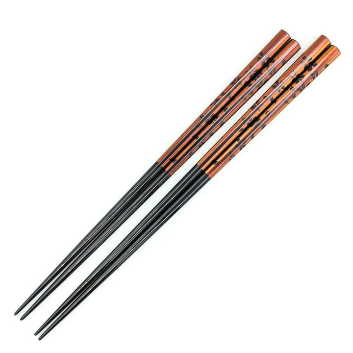 Echizen Lacquerware Chopsticks Set - Sakura with Gold Accents