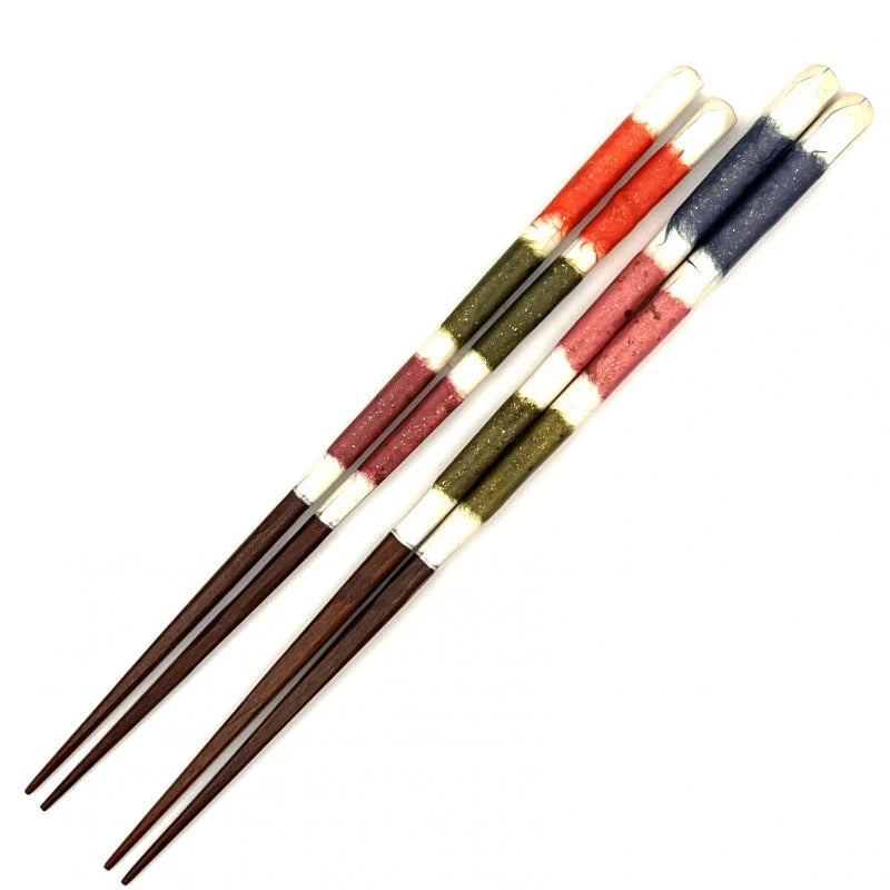 Wakasa-Nuri Modern Colorful Washi Pair Chopsticks