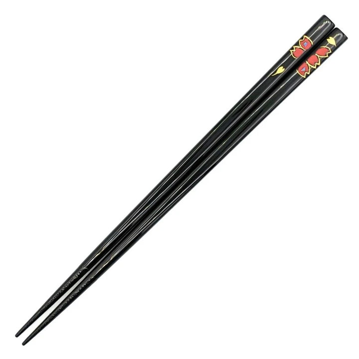 Kawatsura Lacquerware Chopsticks with Mother-of-Pearl Inlay and Textured Tips (Engravable)