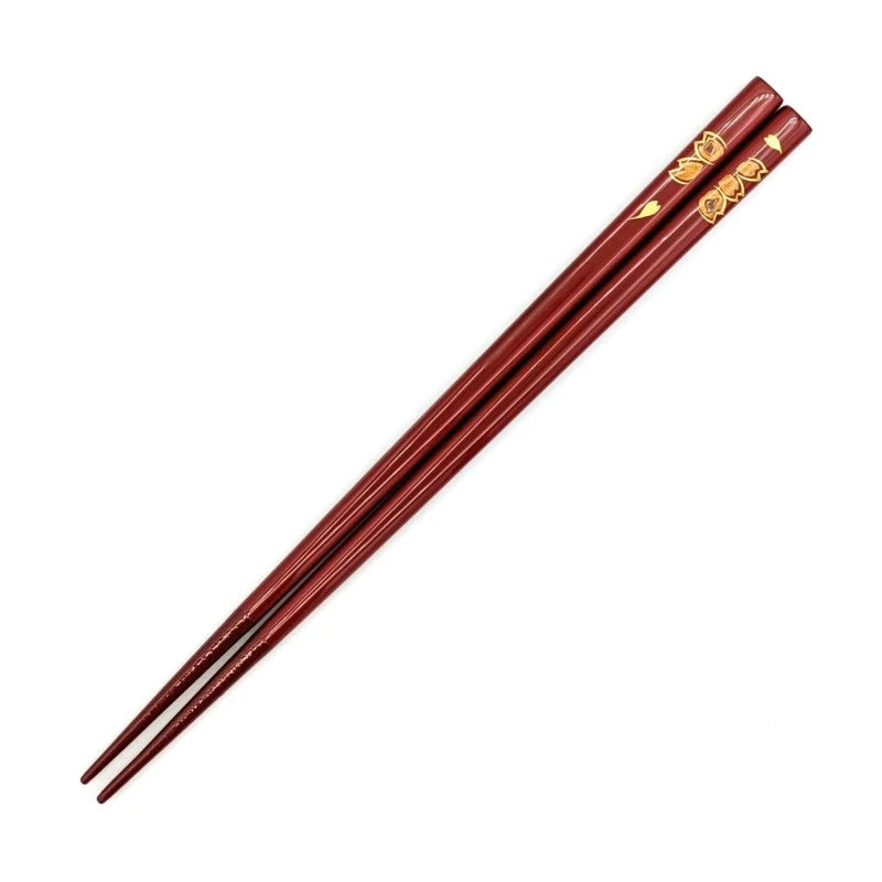 Kawatsura Lacquerware Chopsticks with Mother-of-Pearl Inlay and Textured Tips (Engravable)