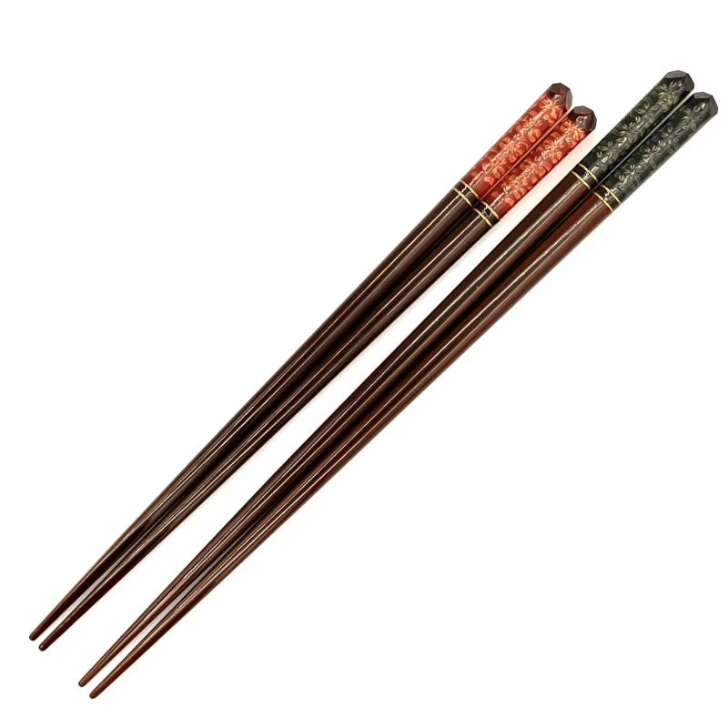 Wakasa Lacquerware Chopsticks Set - Sakura Design