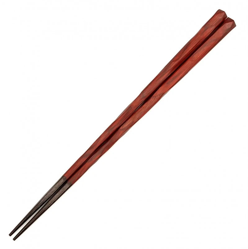Wakasa-Nuri Carved Natural Wood Chopsticks