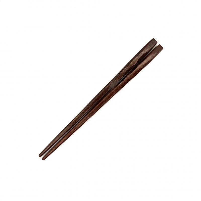 Ebony Wooden Chopsticks - Non-Slip Square Tips (Engravable)