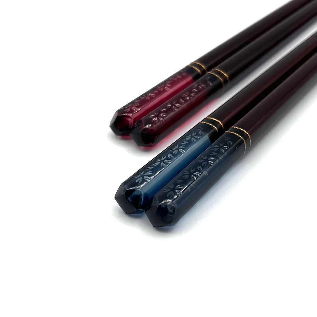 Wakasa Lacquerware Chopsticks - Sakura Design (Engravable)