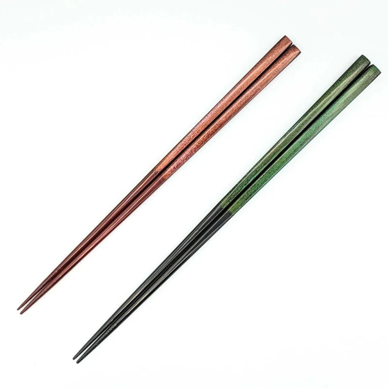Edo Karaki Lacquerware Pair Chopsticks - Two-Tone Sparkling Design
