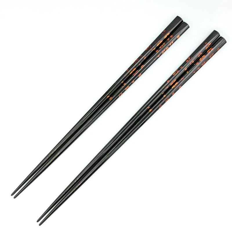 Echizen Lacquerware Chopsticks Set - Gold Sakura Pattern