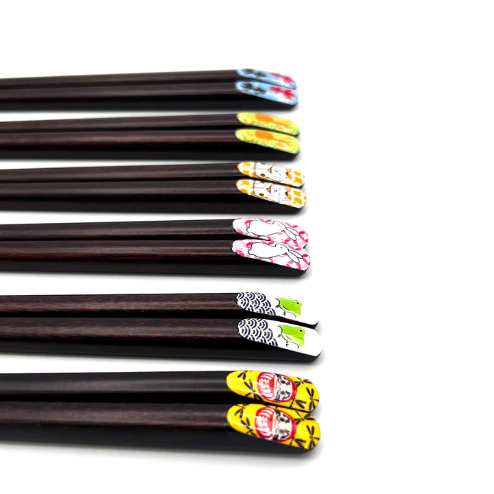Wakasa Lacquerware Chopsticks - Luck Charm Designs (Engravable)