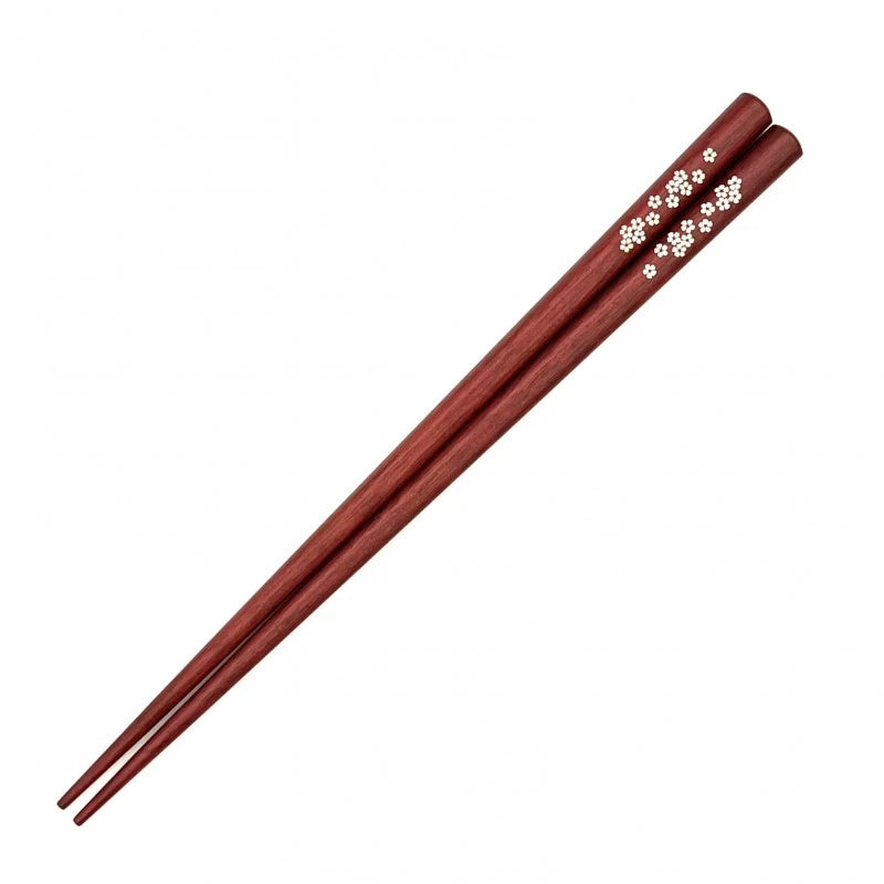 Shell Inlay Chopsticks -A variety of Japanese motifs (Engravable)