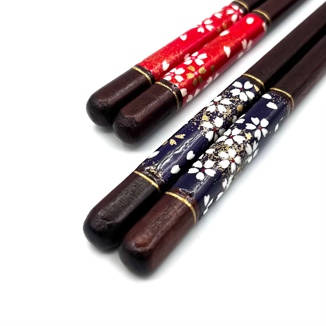 Wakasa-Nuri Tapered Tip Chopsticks - Washi Cherry Blossom