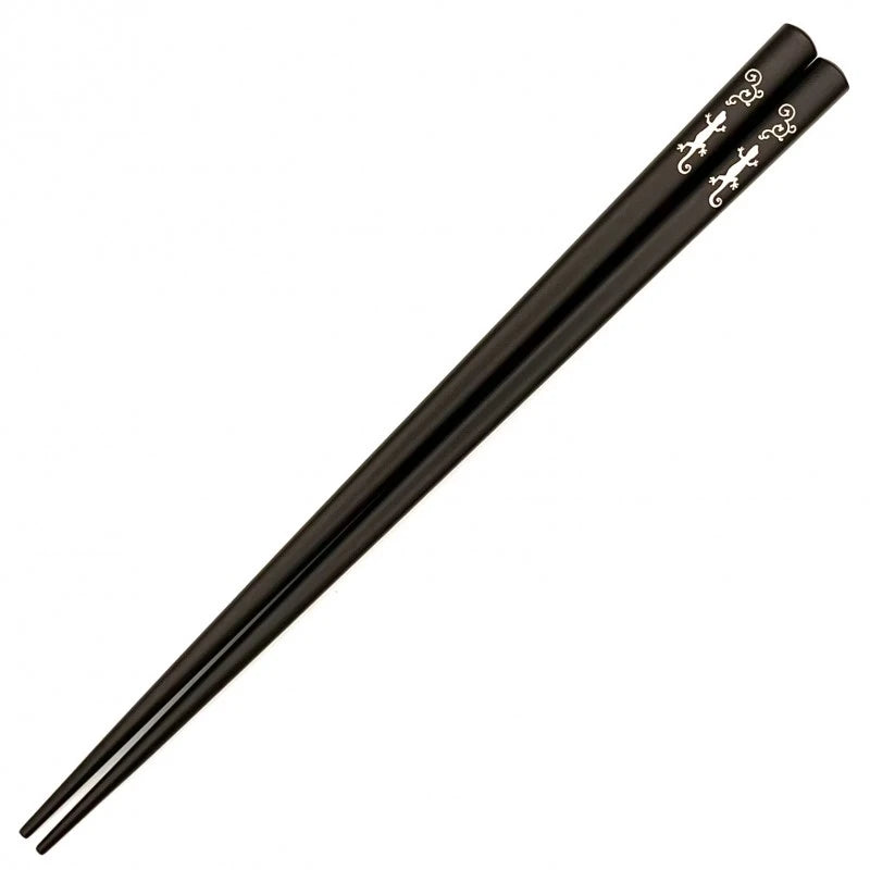 Shell Inlay Chopsticks - A variety of Japanese motifs on Ebony Base (Engravable)