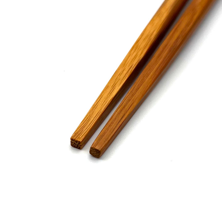 Satsuma Bamboo – Smoked Bamboo Chopsticks with Dual-Tapered Tips and Woven Rattan Grip