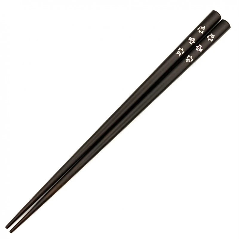Shell Inlay Chopsticks - A variety of Japanese motifs on Ebony Base (Engravable)
