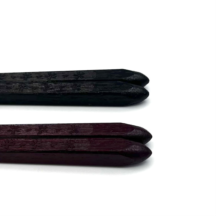 Wakasa Lacquerware Chopsticks Set - Sakura Pattern
