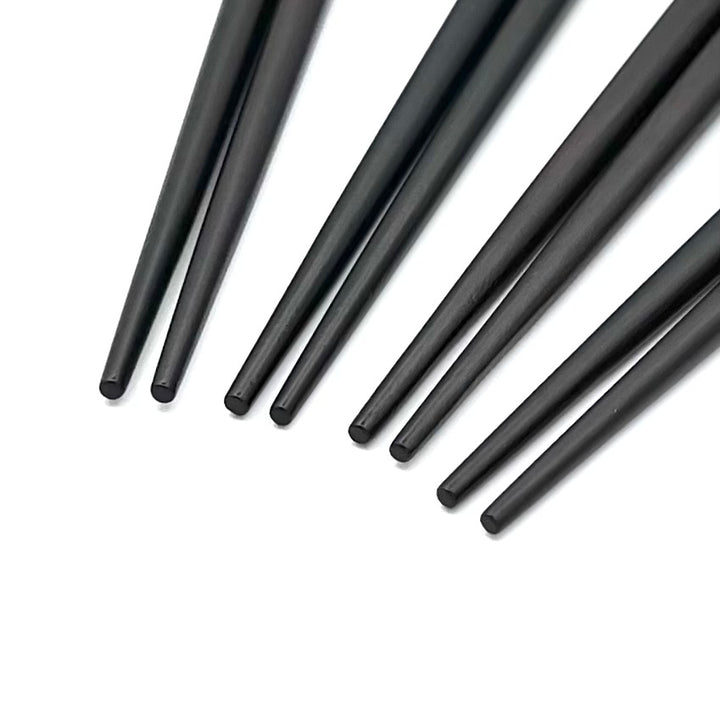 Durable and Elegant Ebony Chopsticks with Shell Inlay