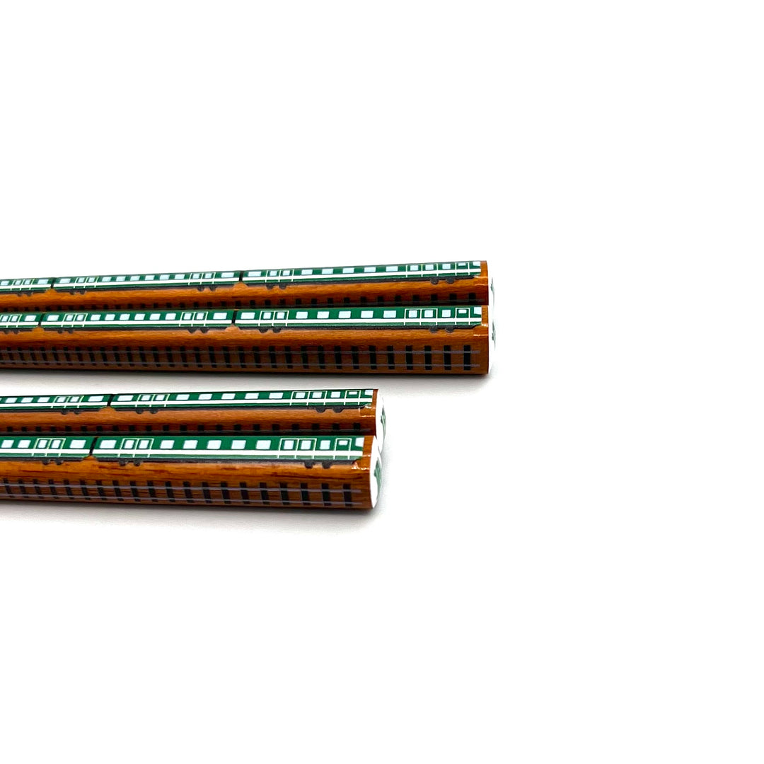 Train-Inspired Dishwasher-Safe Chopsticks - Green (Engravavle)