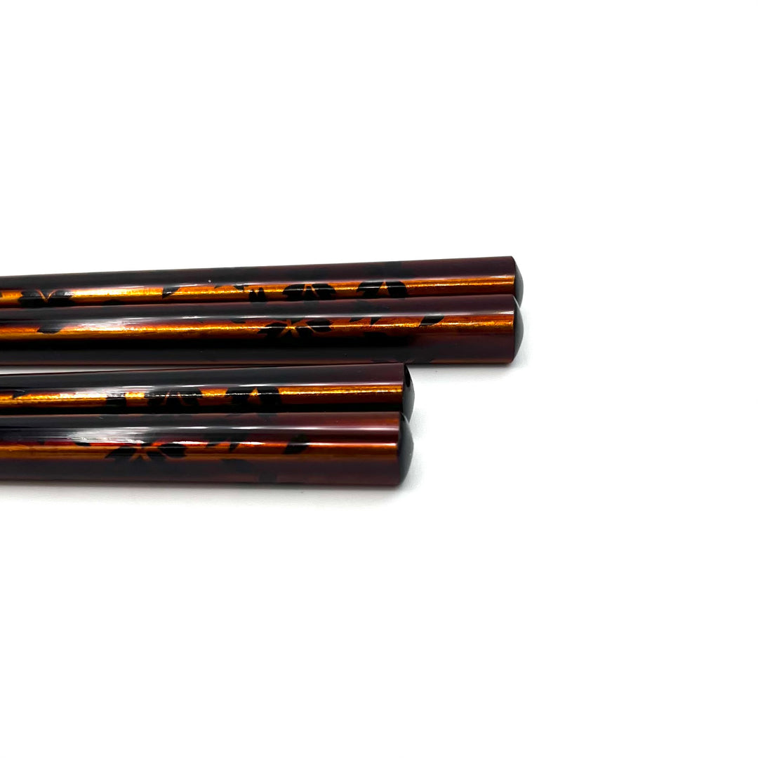 Echizen Lacquerware Chopsticks Set - Sakura with Gold Accents