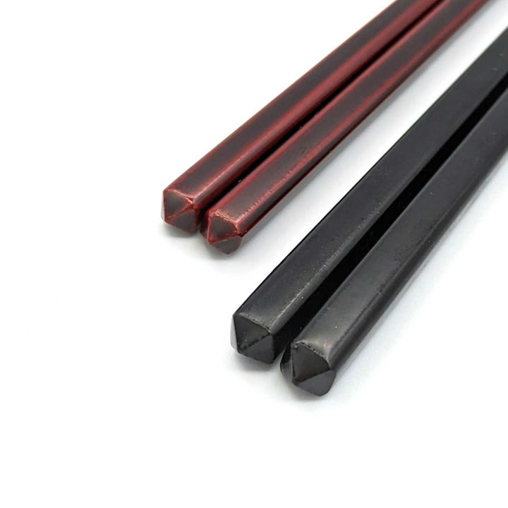 Kiso Lacquerware Diamond-Cut Thin Bamboo Pair Chopsticks