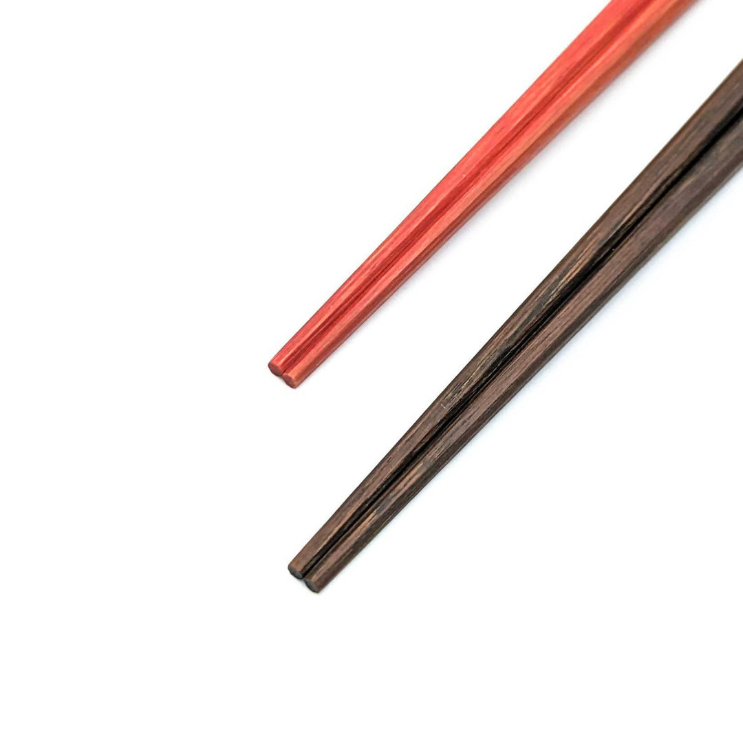 Kyoto Soot Bamboo Octagonal Gradient Chopsticks Silver