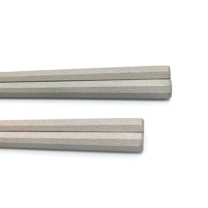 Kyoto Soot Bamboo Octagonal Gradient Chopsticks Silver
