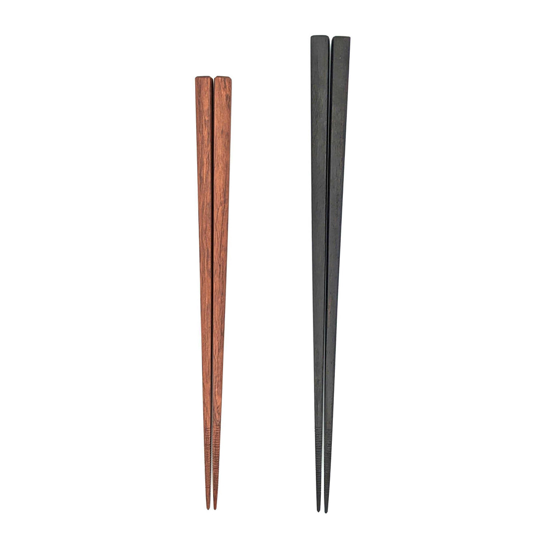 Training Chopsticks - Ebony & Rosewood with Grooved Tips