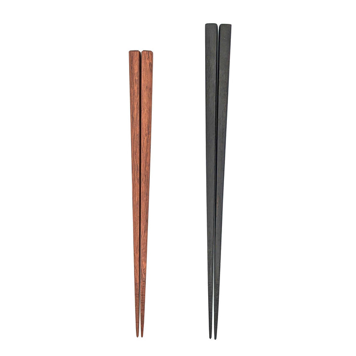 Training Chopsticks - Ebony & Rosewood with Grooved Tips