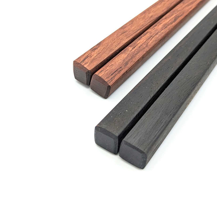 Training Chopsticks - Ebony & Rosewood with Grooved Tips