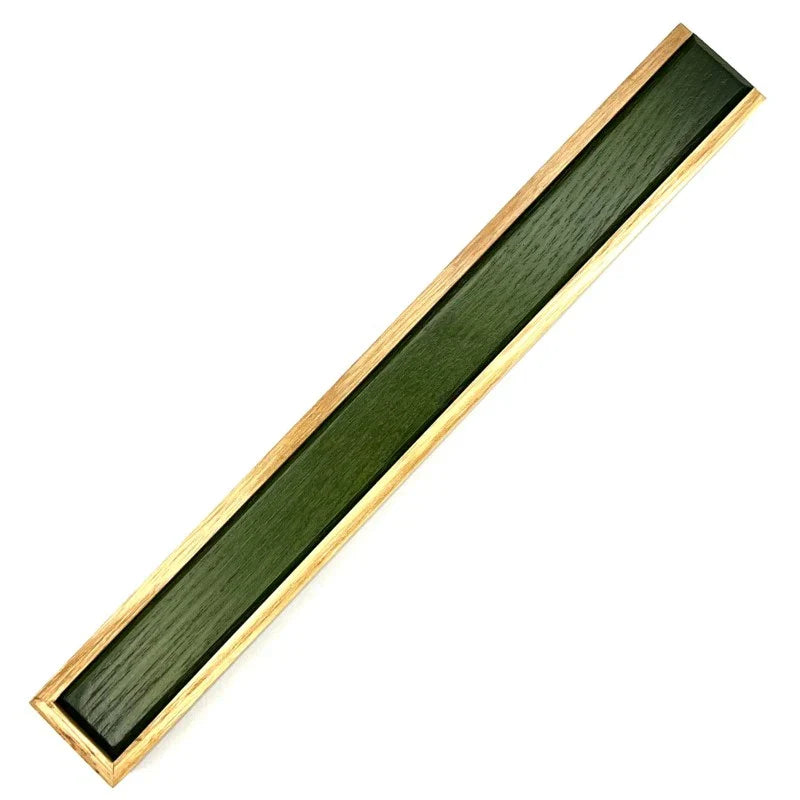 A portable Asuka-style wooden chopstick case with a green interior. Perfect for storing chopsticks.