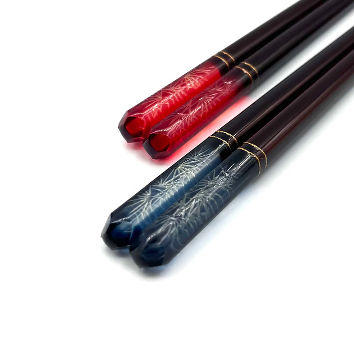 Wakasa Lacquerware Chopsticks - Pine Tree Pattern (Engravable)
