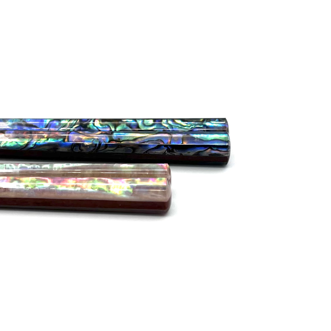 Wakasa Lacquerware Chopsticks Set - Elegant Shell Inlay