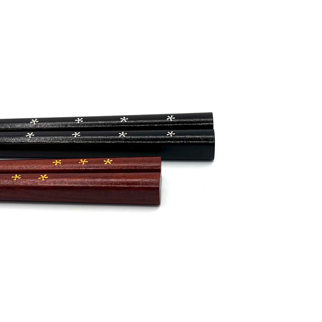 Wakasa Lacquerware Chopsticks - Osmanthus Flower Design (Engravable)