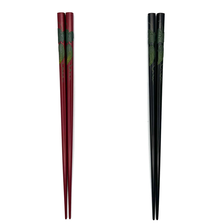 Ryukyu Lacquerware Square Bitter Melon Chopsticks (Engravable)
