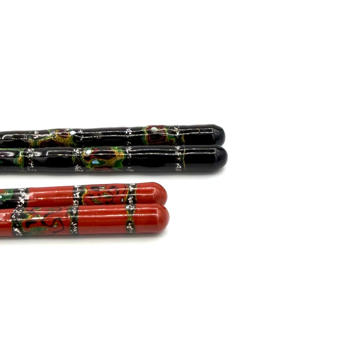 Japanese Raden Chopsticks – Mother-of-Pearl Ichimatsu Checkerboard