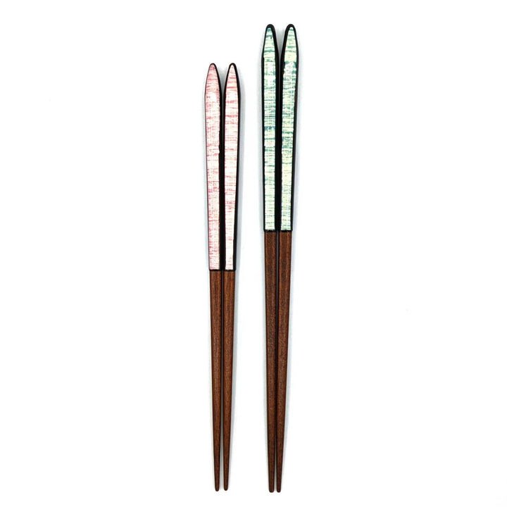 Ohajiki-Inspired Chopsticks with Non-Slip Wooden Tips (Engravable)