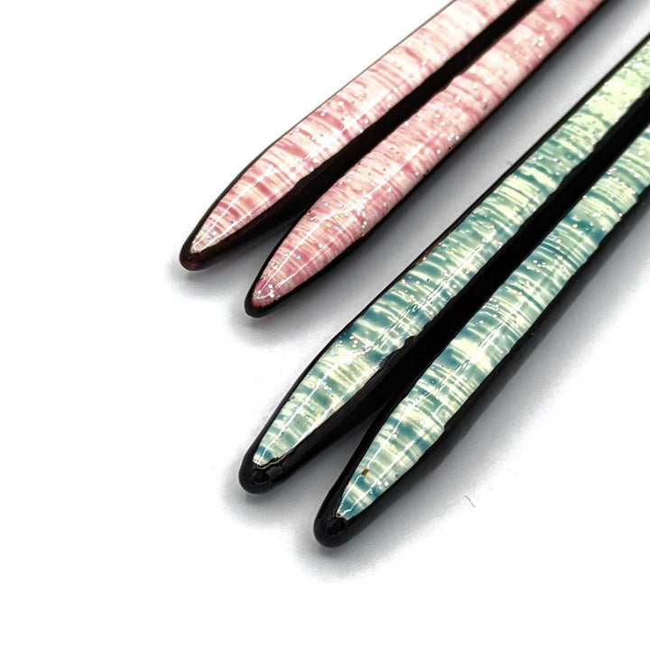 Ohajiki-Inspired Chopsticks with Non-Slip Wooden Tips (Engravable)