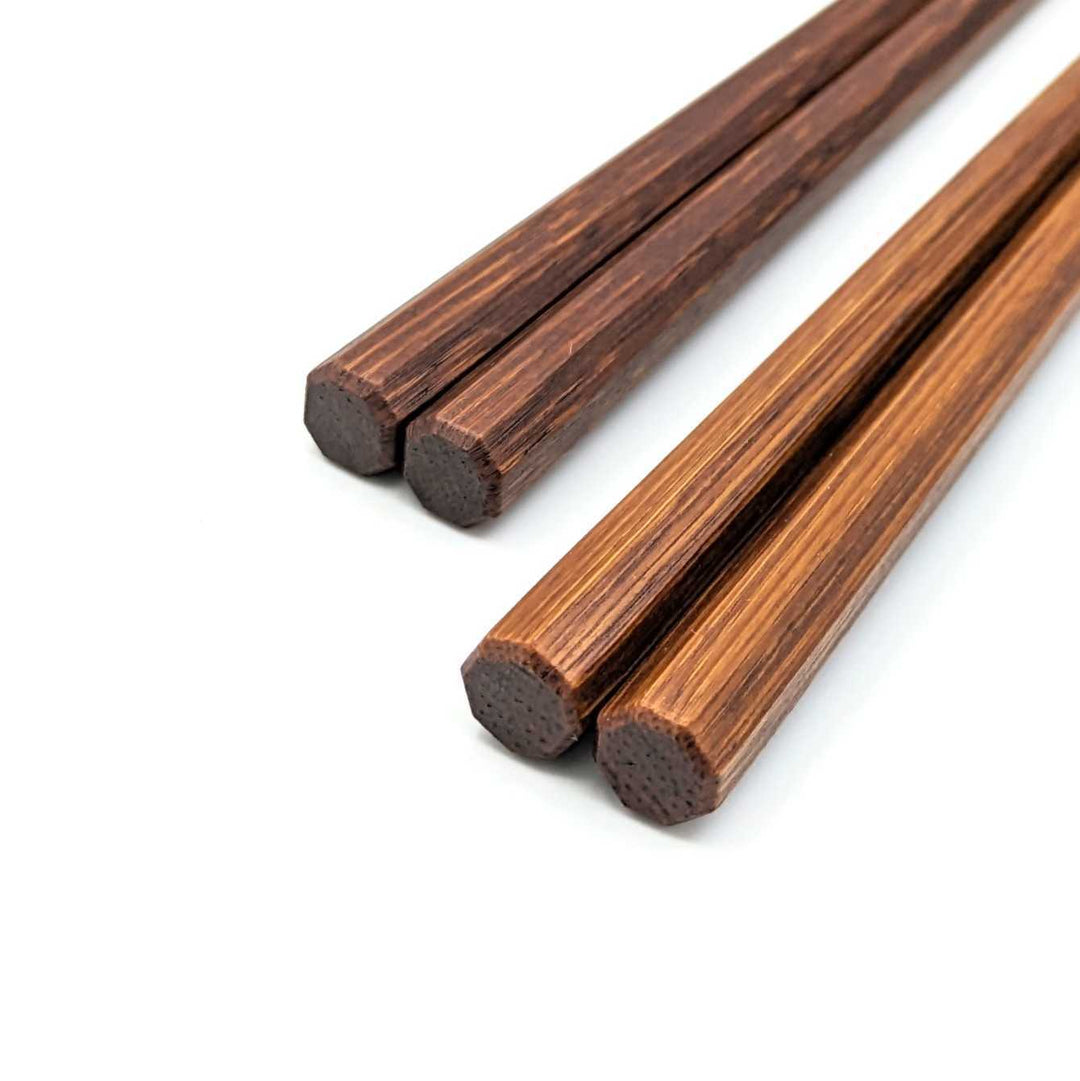 Kyoto Soot Bamboo Octagonal Chopsticks Lacquered Finish
