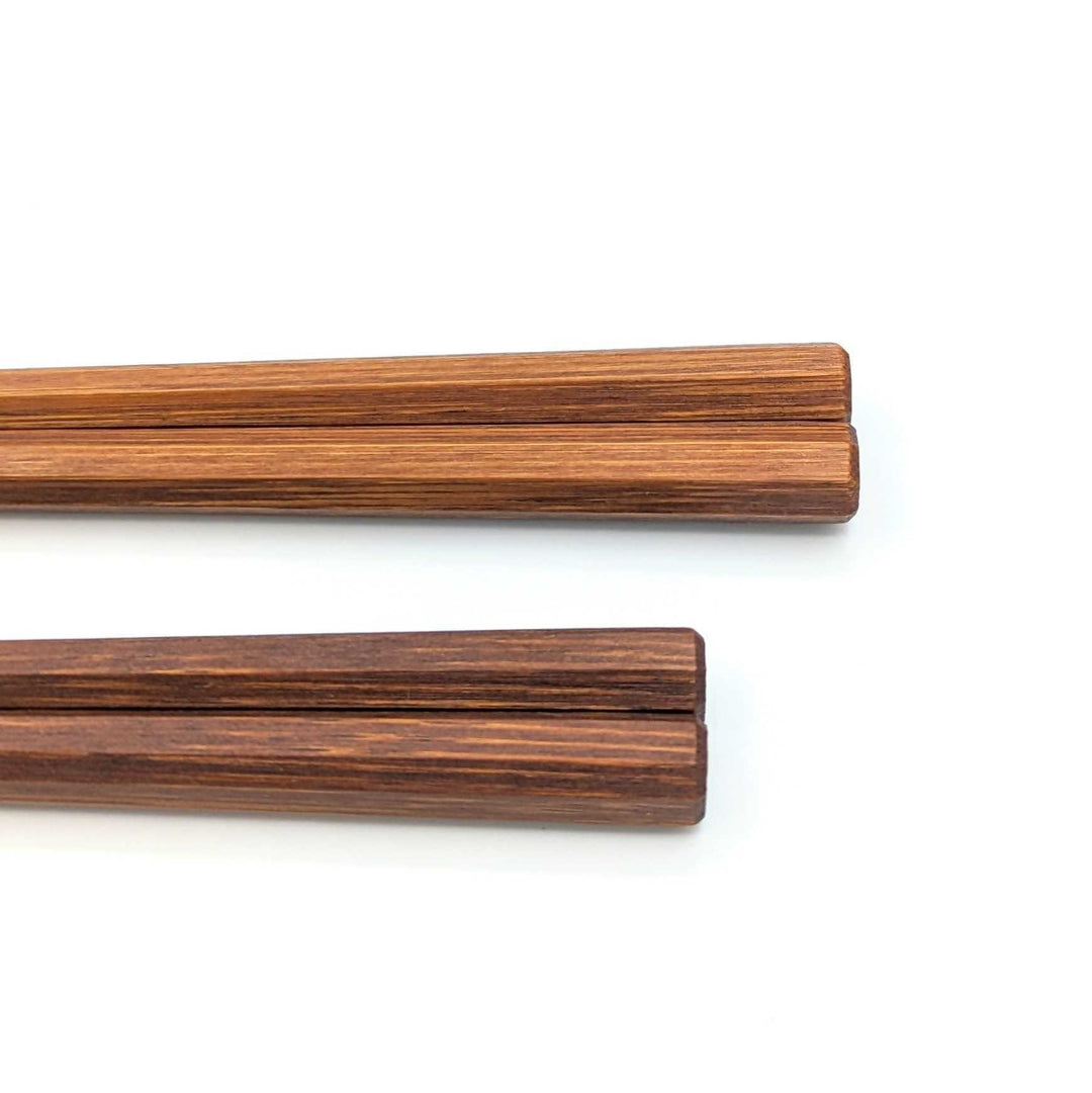 Kyoto Soot Bamboo Octagonal Chopsticks Lacquered Finish