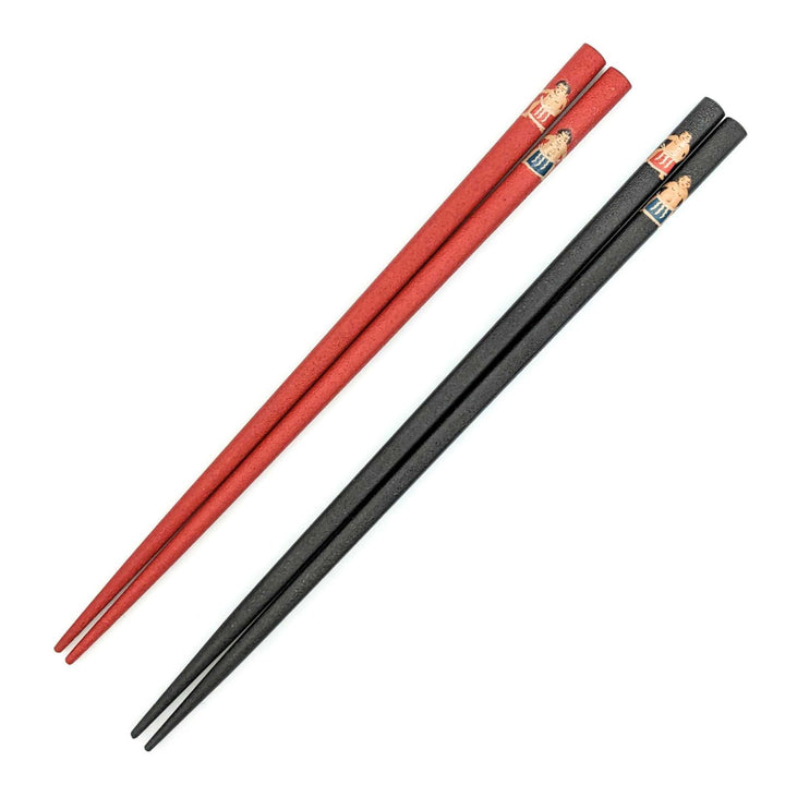 Wajima Lacquerware Sumo Wrestler Pair Chopsticks