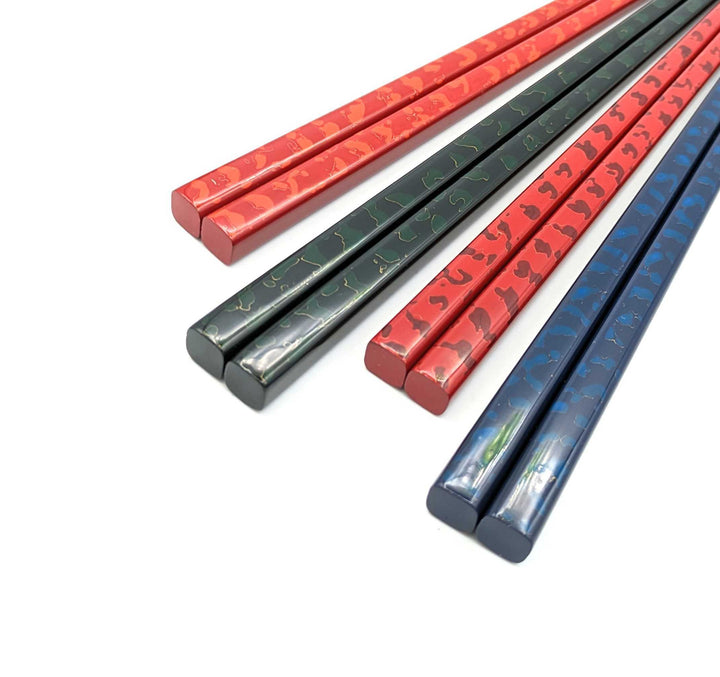 Tsugaru-Nuri Square Tapered Chopsticks (Engravable)