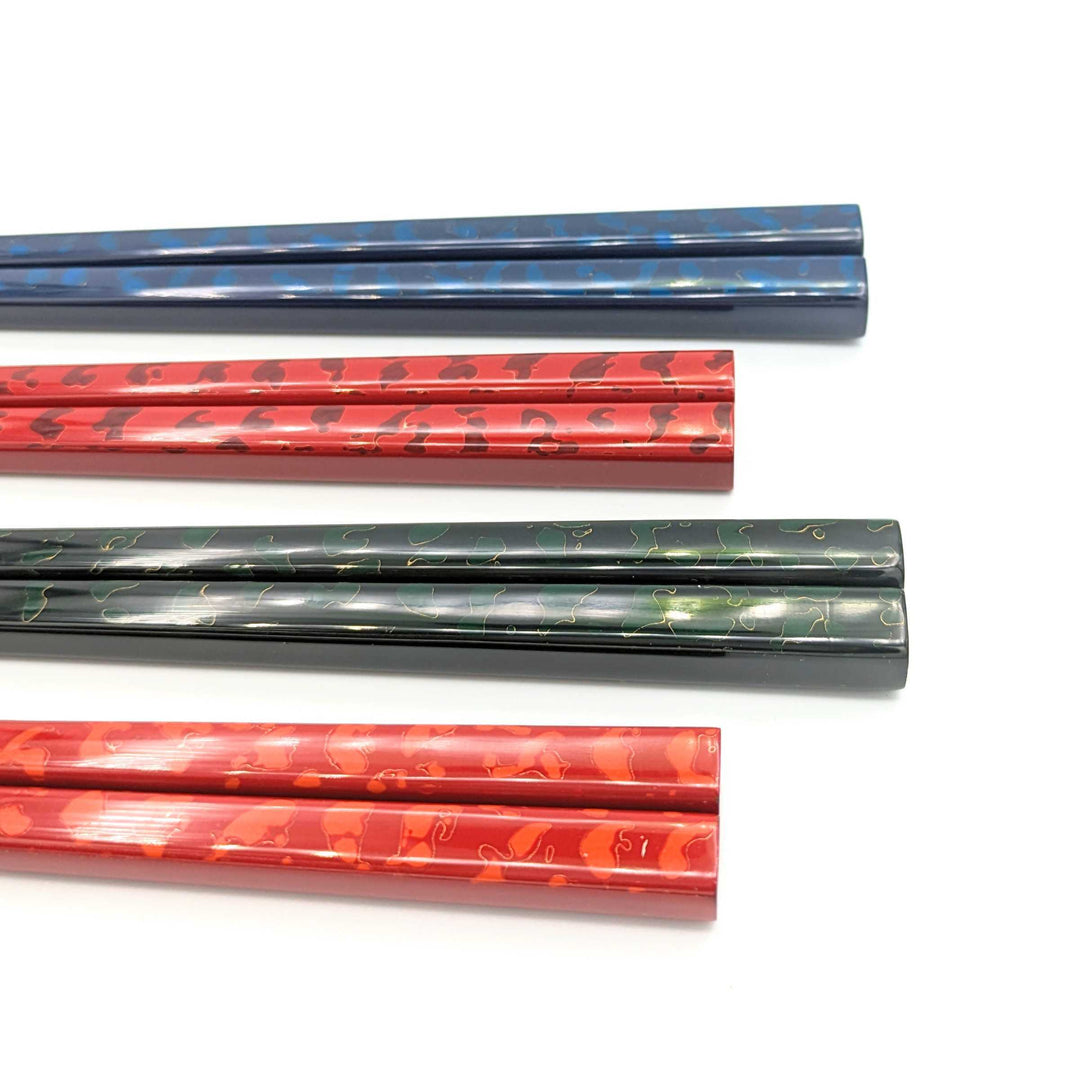 Tsugaru-Nuri Square Tapered Chopsticks (Engravable)