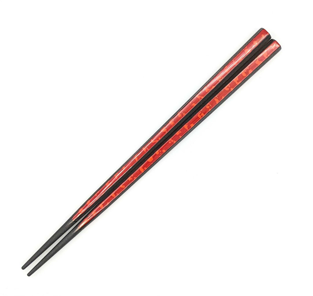 Tsugaru-nuri Hexagonal Chopsticks – Karanuri & Monsha Split Design