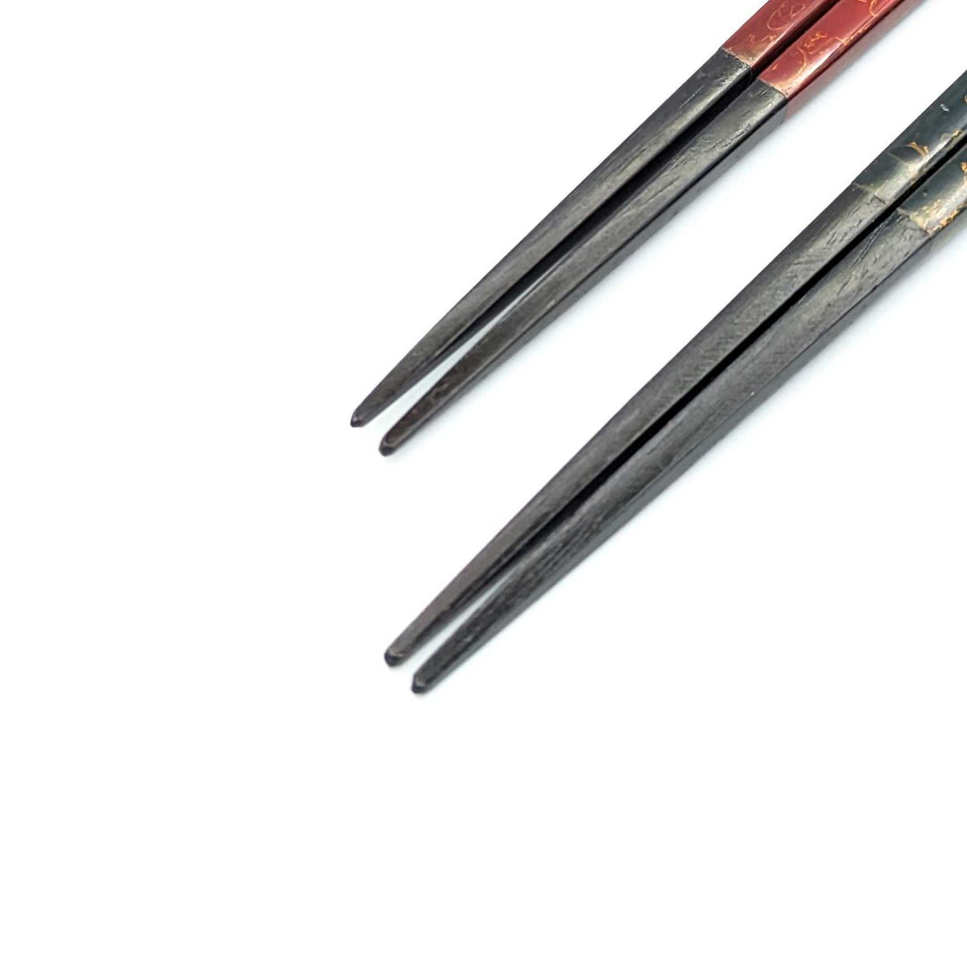 Karanuri Pair Chopsticks Green and Red (Engravable)