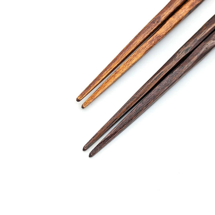 Edo Karaki Comfortable Pair Chopsticks Burnt Handle Design