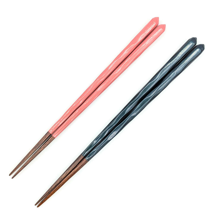 Comfortable to Use Pair Chopsticks Blue and Pink