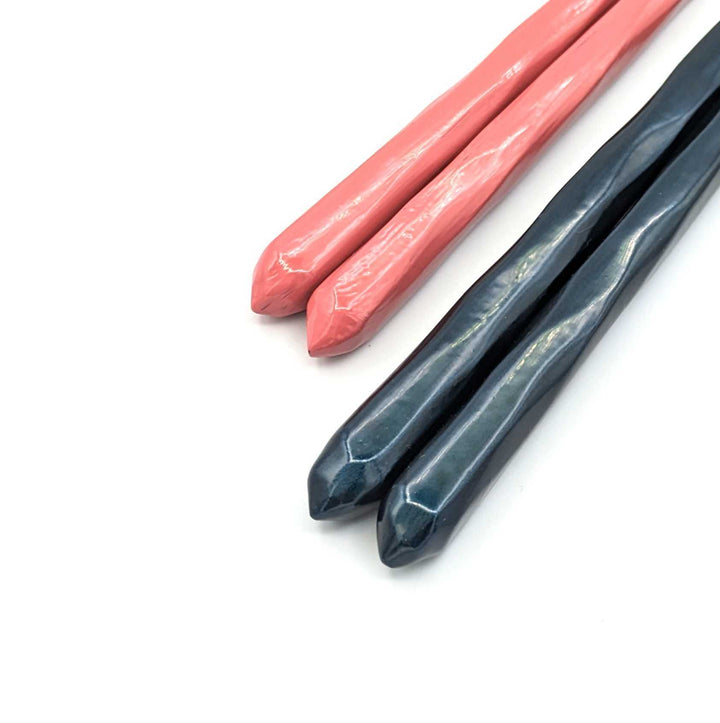 Comfortable to Use Pair Chopsticks Blue and Pink