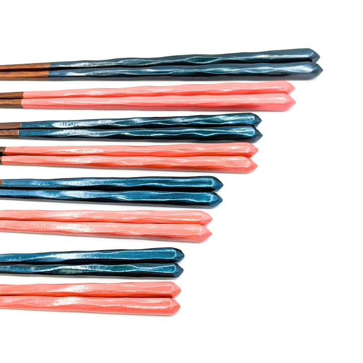 Comfortable to Use Chopsticks Blue and Pink