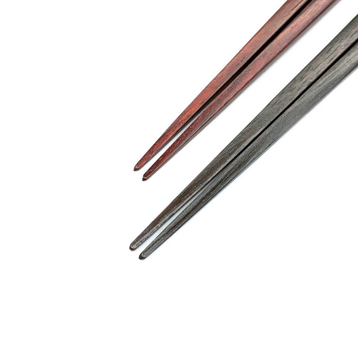 Comfortable Pair Chopsticks Enju Black & Brown